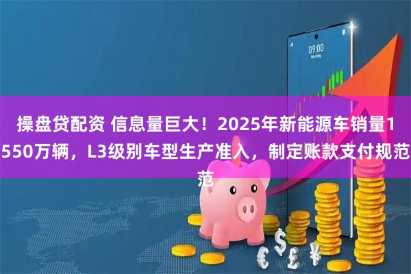 操盘贷配资 信息量巨大！2025年新能源车销量1550万辆，L3级别车型生产准入，制定账款支付规范